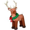 11 Foot Elegant Fuzzy Reindeer Christmas Inflatable